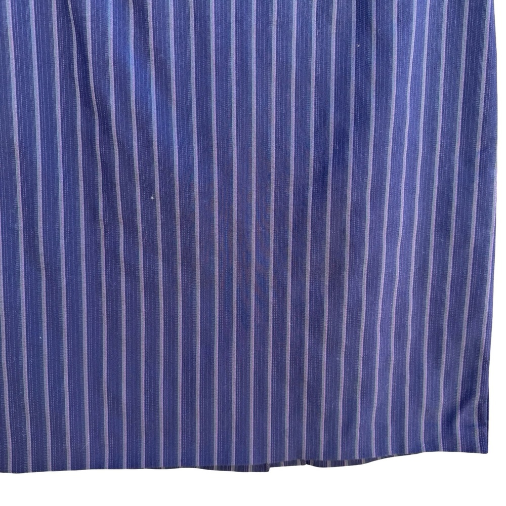 Cynthia Rowley Vintage 90s Y2K Pinstripe Pencil Skirt Tailored Knee Length Blue - Picture 4 of 9